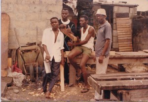 Abel Mansia met zijn oom François | Collectie Abel Mansia